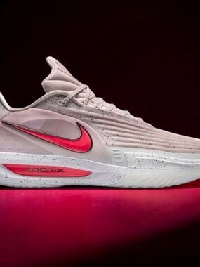 Nike GT Cut 3 Turbo 'Reed Sheppard' Mens Basketball Shoe Grey/Crimson HV9918 001